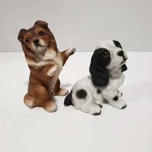 Vintage Lot of 2 Ceramic  Dog Figurines.